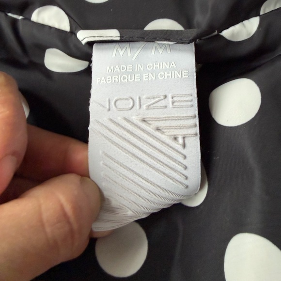 Noize Polka Dot Puffer from Anthropologie size M black and white - Picture 5 of 7